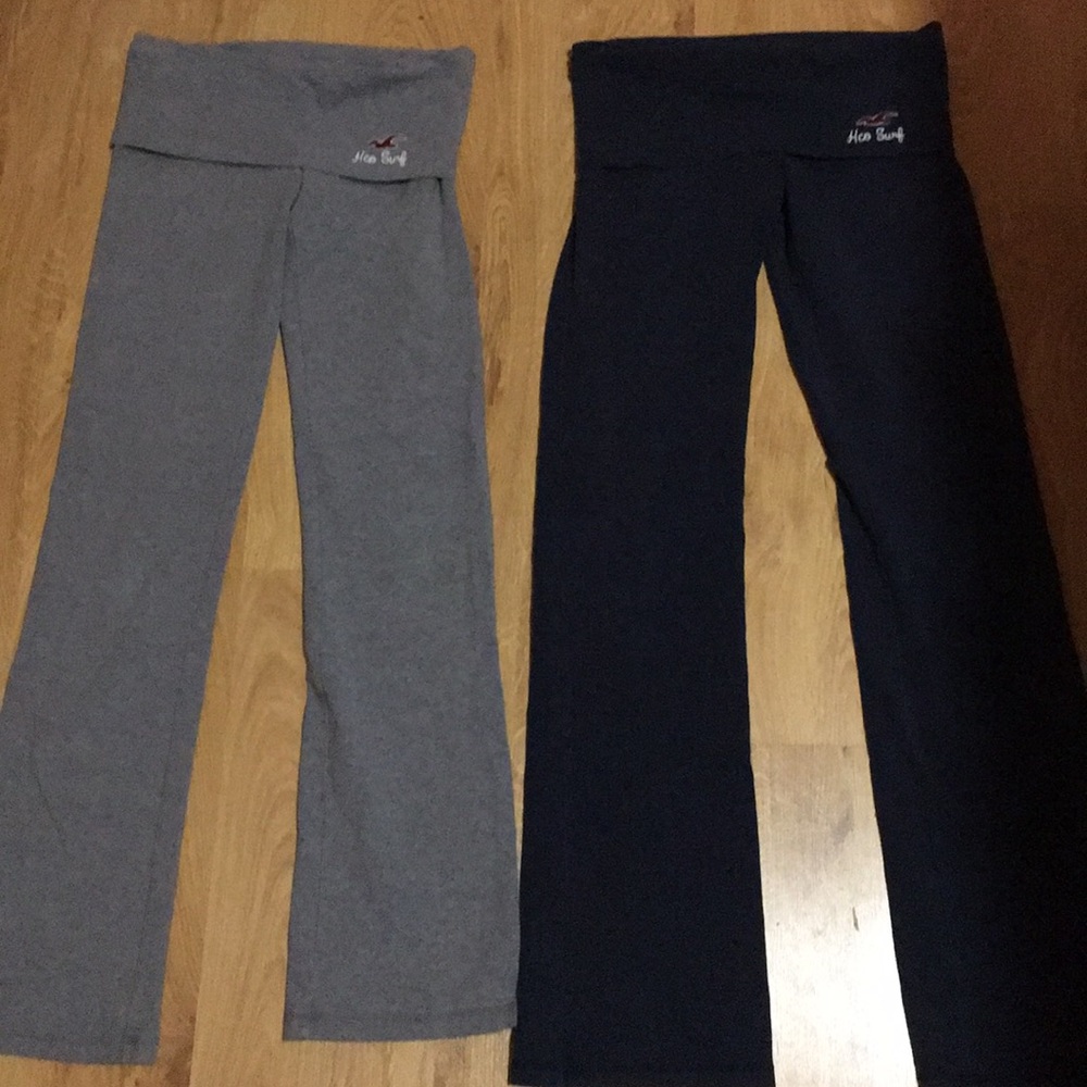 2 pairs of Vintage bell-bottom yoga pants by HCO